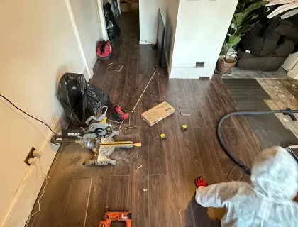 TV mounting project in London 14