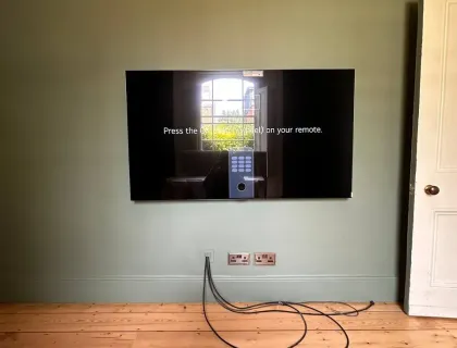 TV mounting project in London 61