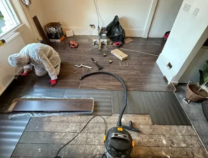 TV mounting project in London 41