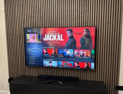 TV mounting project in London 55