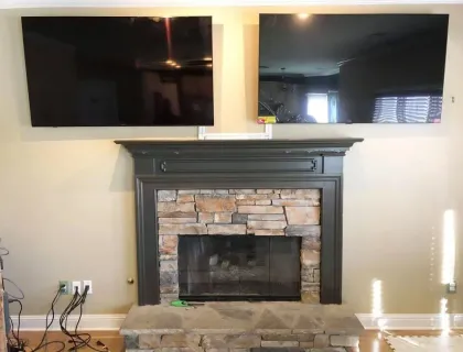 TV mounting project in London 52