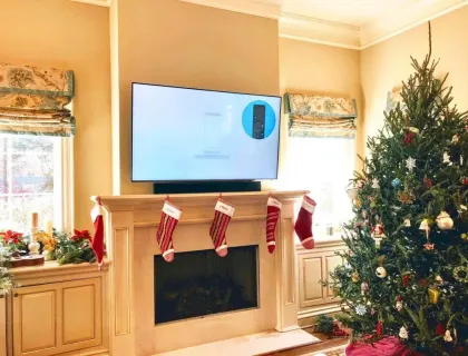 TV mounting project in London 13