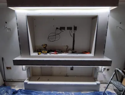 TV mounting project in London 32
