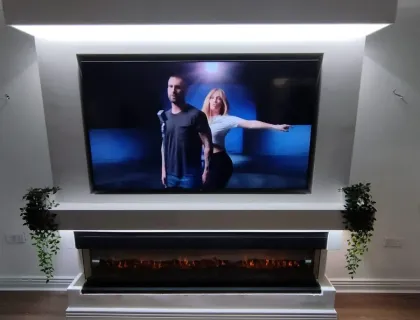 TV mounting project in London 19