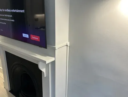 TV mounting project in London 62