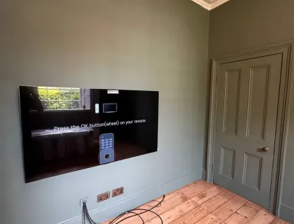 TV mounting project in London 22