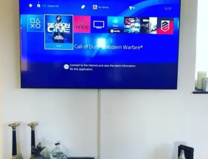 TV mounting project in London 56