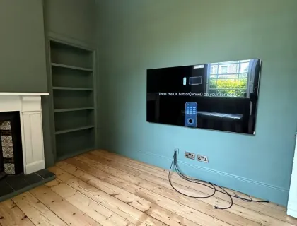 TV mounting project in London 1