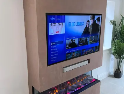TV mounting project in London 51