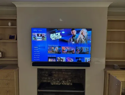TV mounting project in London 44