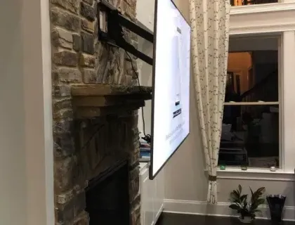 TV mounting project in London 27