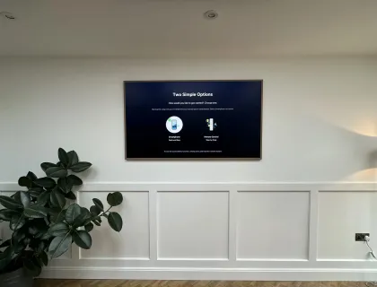 TV mounting project in London 47