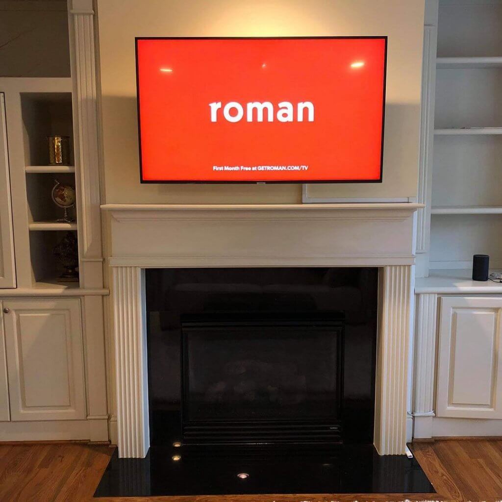 TV Mounting above fireplace in Atlanta, GA