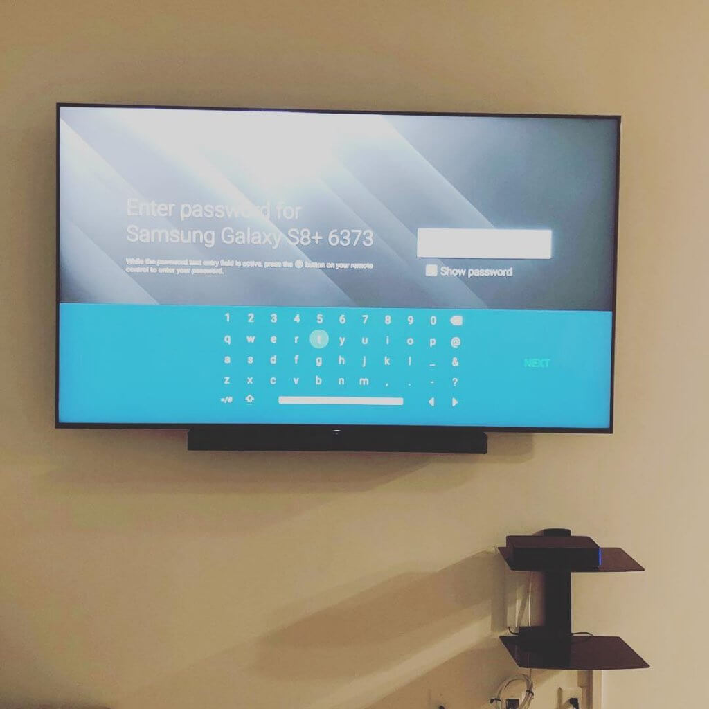 TV MOUNTING above fireplace in Sandy Springs, GA